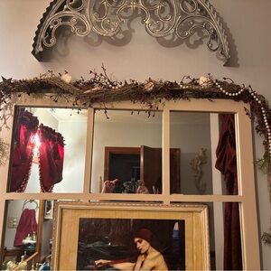 Coastal Mermaid Garland 70” L  Pearls Shells Fishing net pip berry garland